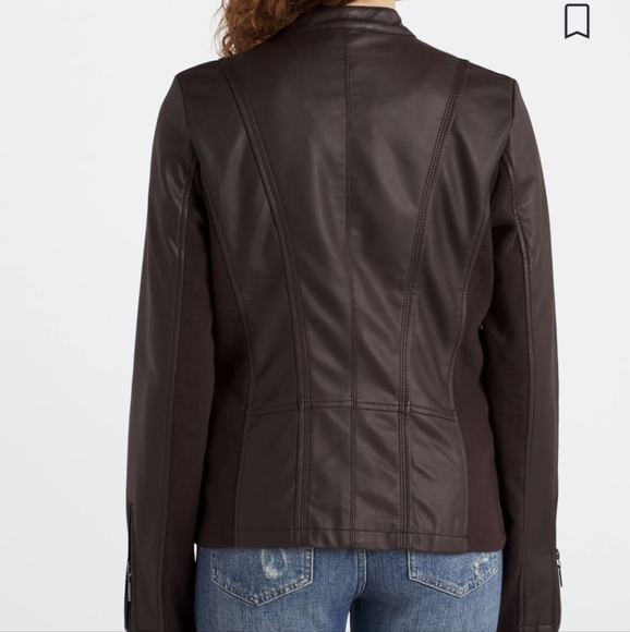 Moto Jacket Faux Leather - Picture 3 of 11